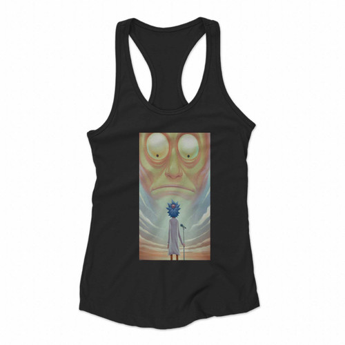 Rick And Morthy Talk With God Women Racerback Tank Tops
