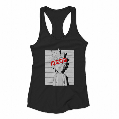 Rick And Morty Schwifty Obey Poster Women Racerback Tank Tops