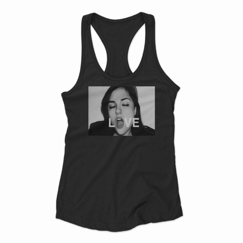 Sasha Gray Love Logo But Women Racerback Tank Tops