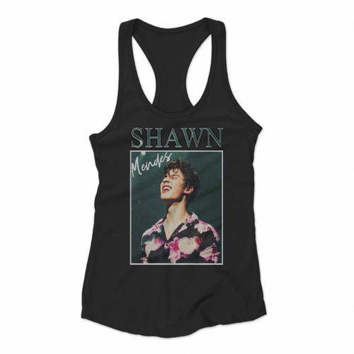 Shawn Mendes Cover Poster Concert Women Racerback Tank Tops