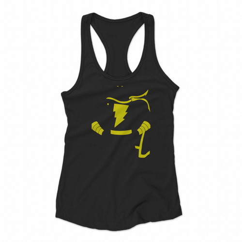 Shazam In Lightning Color Women Racerback Tank Tops