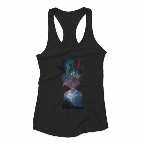 Space Rick Mind Women Racerback Tank Tops