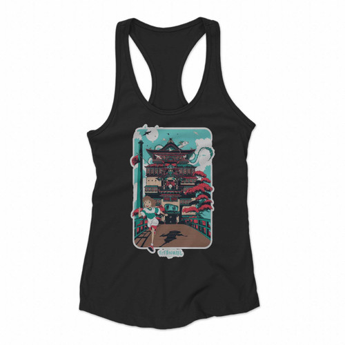 Spirited Away Women Racerback Tank Tops