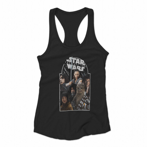 Star Wars The Last Jedi Art Women Racerback Tank Tops