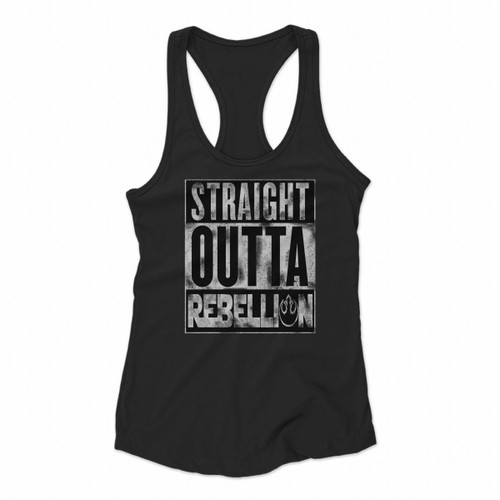 Straight Outta Rebellion Women Racerback Tank Tops