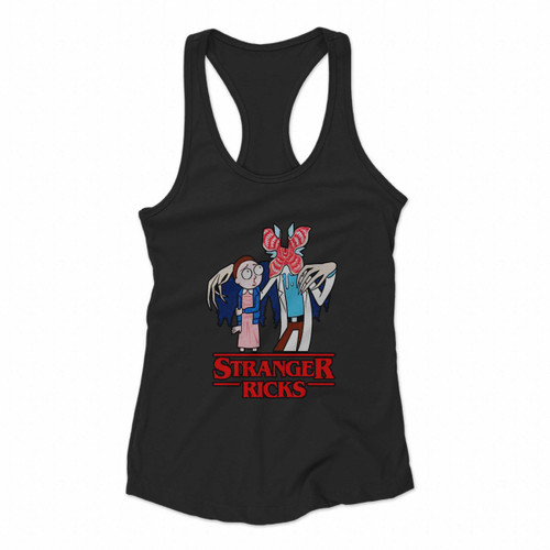 Stranger Ricks And Morty Women Racerback Tank Tops