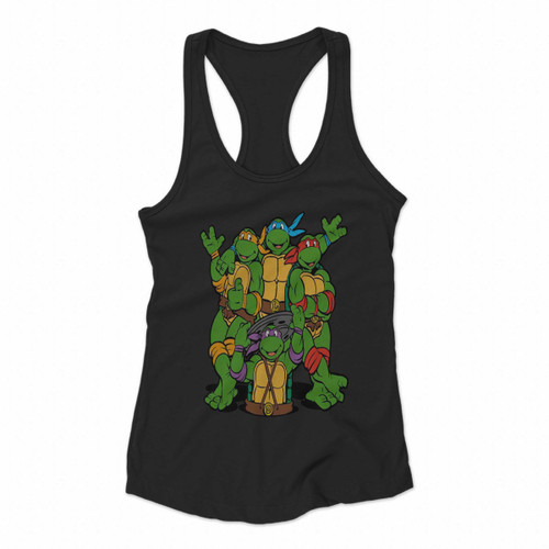 Teenage Mutant Ninja Turtles Tmnt Art Women Racerback Tank Tops