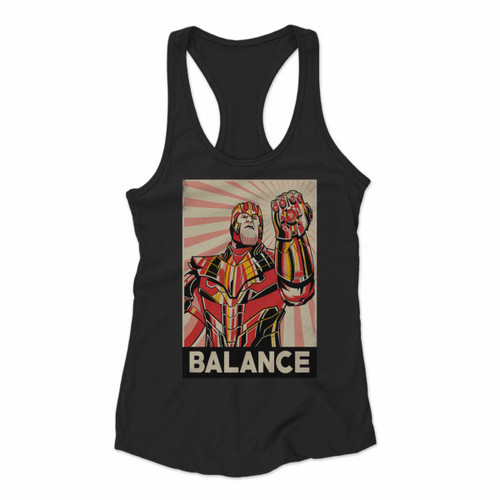 Thanos Balance Women Racerback Tank Tops