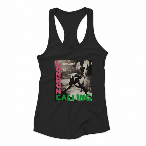 The Clash London Calling English Punk Rock Band Women Racerback Tank Tops