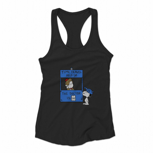 The Doctor Is In Machine Time Women Racerback Tank Tops