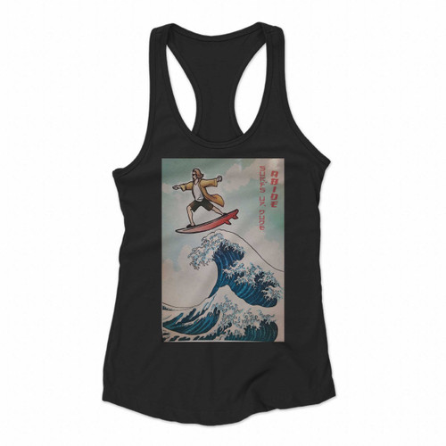The Great Wave Of The Big Lebowski Women Racerback Tank Tops