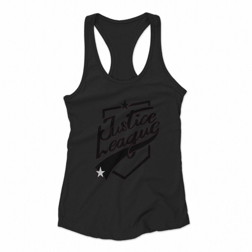 The Justice League Logo Women Racerback Tank Tops