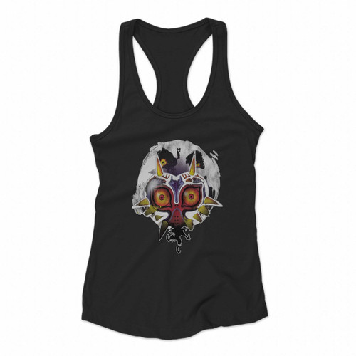 The Legend Of Zelda Power Behind The Mask Women Racerback Tank Tops