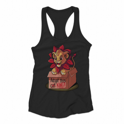 The Lion King Adopt This King Women Racerback Tank Tops