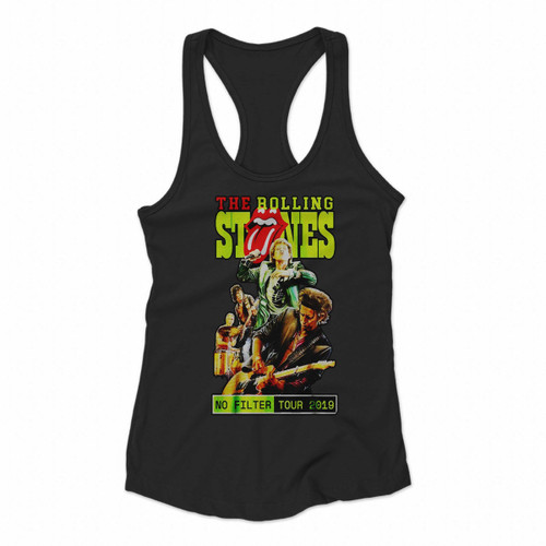 The Rolling Stones No Filter Tour 2019 Cover Concert Women Racerback Tank Tops