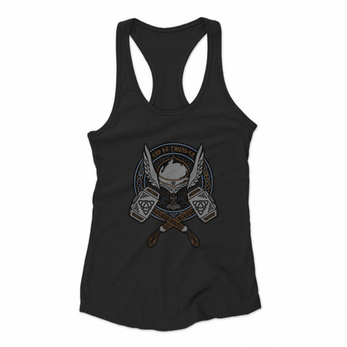 Thor God Of Thunder From Asgard Women Racerback Tank Tops