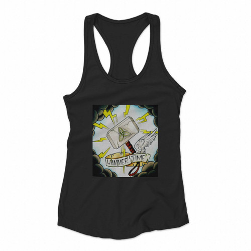 Thor Ragnarok Hammer Time Women Racerback Tank Tops