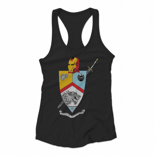 Tony Stark Winter Is Coming Women Racerback Tank Tops