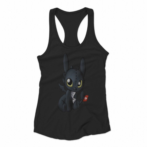 Toothless How To Train Your Dragon Art Women Racerback Tank Tops