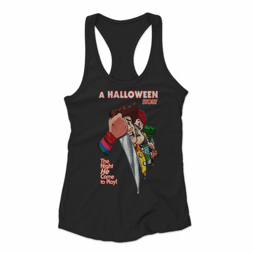 Toy Story Four A Halloween Story Women Racerback Tank Tops
