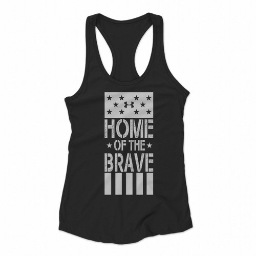 Under Rrmour Home Of The Brave The Rock Project Women Racerback Tank Tops