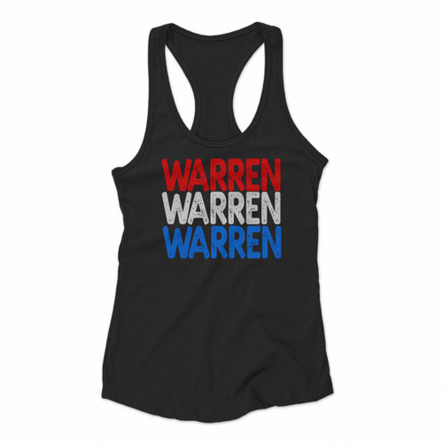 Warren Warren Warren 2020 President Election Women Racerback Tank Tops