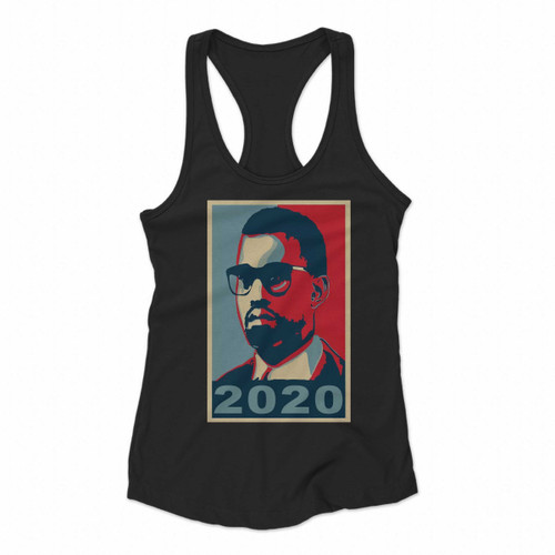 Yeezzy Kanye West For President 2020 Poster Women Racerback Tank Tops