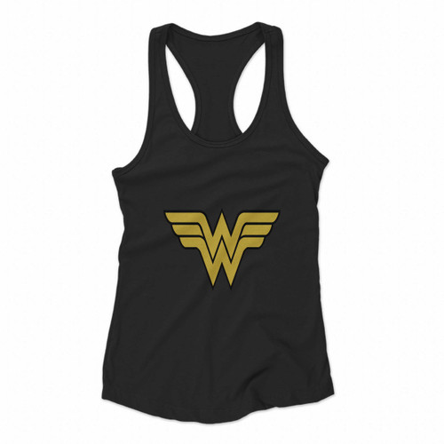 Wonder Woman Logo Women Racerback Tank Tops