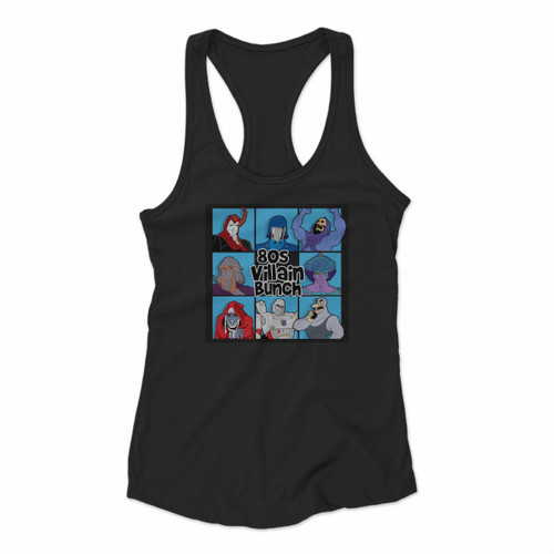 80S Villain Bunch Women Racerback Tank Tops