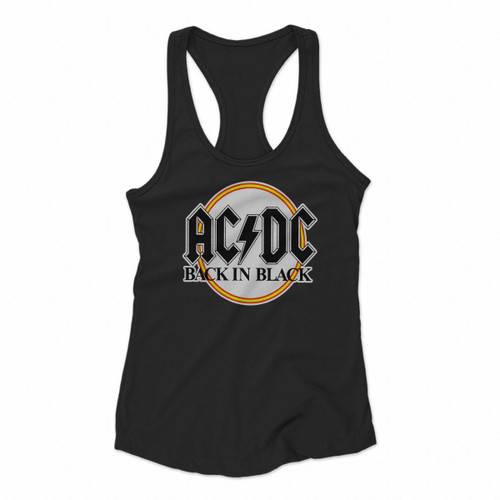 Acdc Back In Black Women Racerback Tank Tops