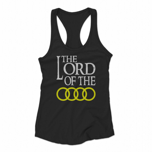 Audi Lord Of The Rings Logo Auto Moto Funny Women Racerback Tank Tops