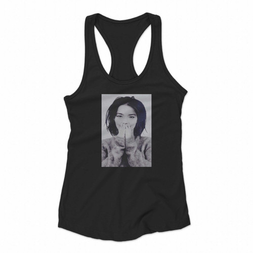 Bjork Debut Singer Electronic Pop House Music Women Racerback Tank Tops