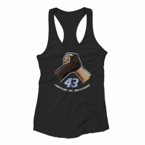 Bubba Wallace Hood Livery And Car Number Women Racerback Tank Tops