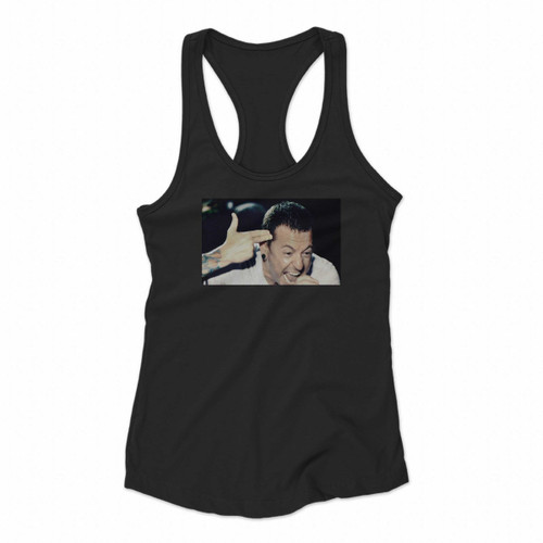 Chester Bennington Likin Park Women Racerback Tank Tops