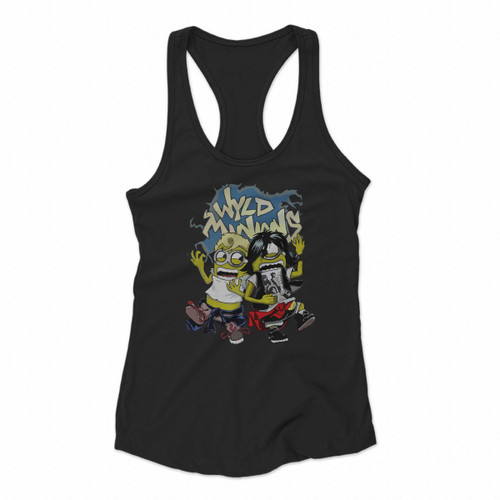 Despicable Adventure Wyld Minions Bill And Ted Women Racerback Tank Tops
