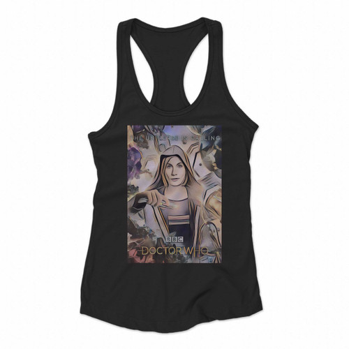 Doctor Who Poster Fan Art Women Racerback Tank Tops