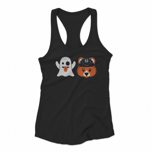 Ghost Bear Women Racerback Tank Tops