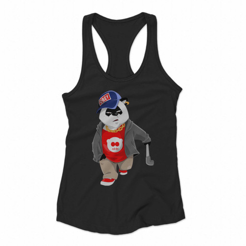 Giant Panda Red Panda Women Racerback Tank Tops