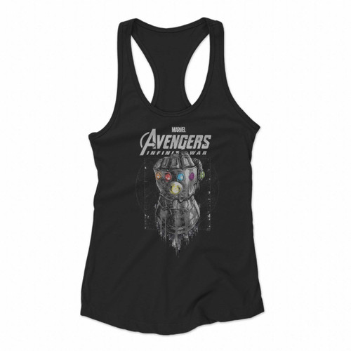 Infinity War Gauntlet Drip Women Racerback Tank Tops