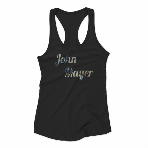 John Mayer Wave Women Racerback Tank Tops