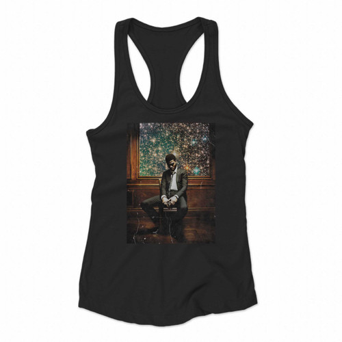 Kid Cudi Man On The Moon Ii The Legend Of Mr Women Racerback Tank Tops