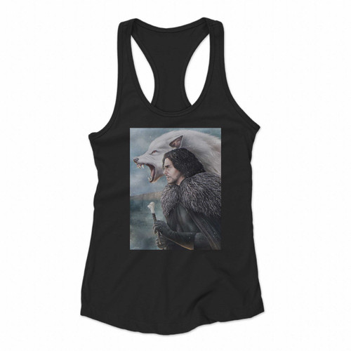 King Of The North Game Of Thrones Women Racerback Tank Tops