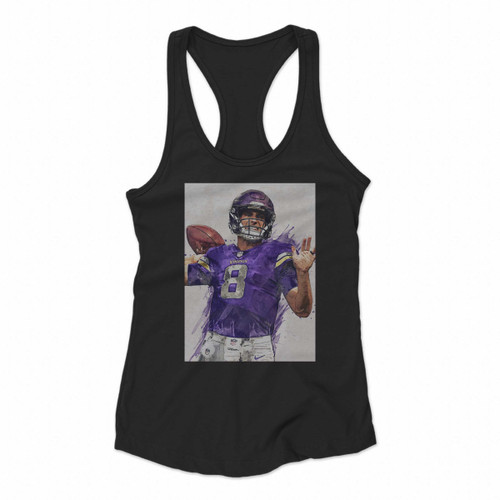 Kirk Cousins Minnesota Vikings Women Racerback Tank Tops