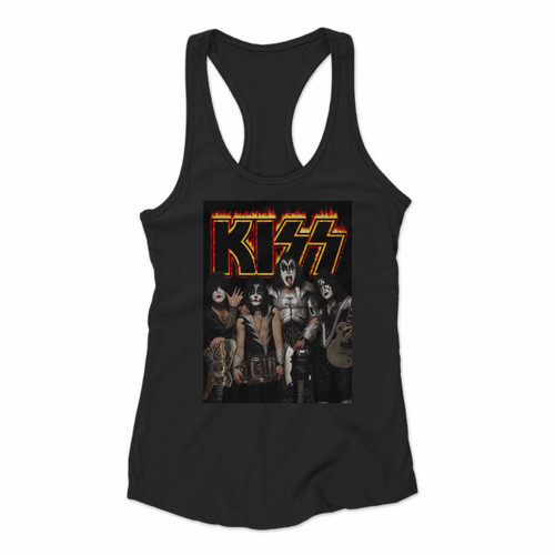 Kiss Band Rock And Roll Women Racerback Tank Tops