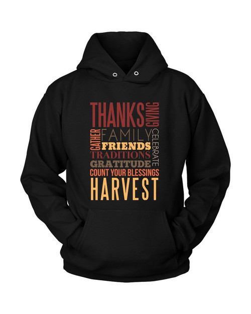 Thanks Giving Quotes Unisex Hoodie