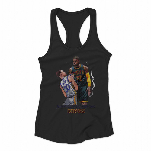 Lebron James Is The King In The Nba Women Racerback Tank Tops