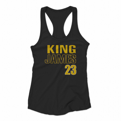 Lebron James Los Angeles Lakers King James 23 Women Racerback Tank Tops
