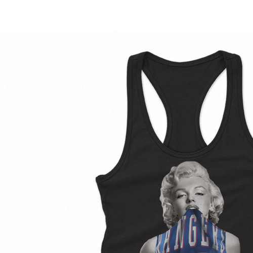 Marilyn Monroe Marylin Monroe New York Rangers Women Racerback Tank Tops