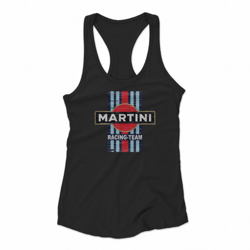 Martini Racing Car Vintage Women Racerback Tank Tops