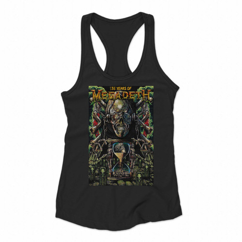 Megadeath Art 35 Years Women Racerback Tank Tops